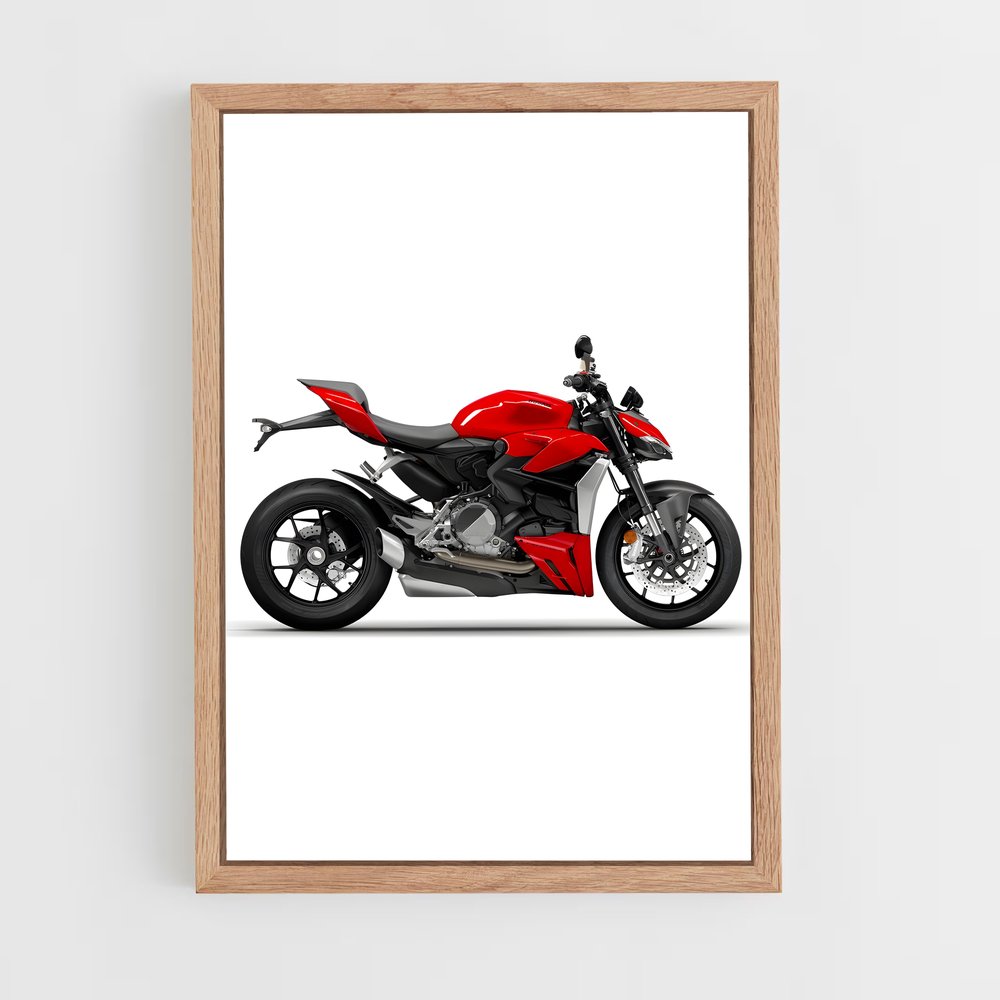 Poster Streetfighter v intrépide – affiche Ducati (vue 4)